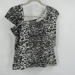 Berek Womens Y2K Leopard Print Top Size M Party Clubwear Going Out Bold Festival